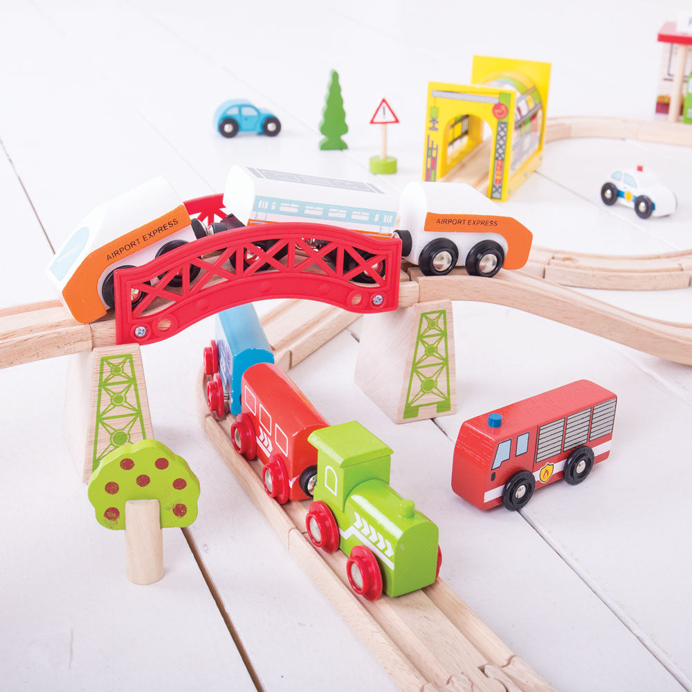 bigjigs transport train set