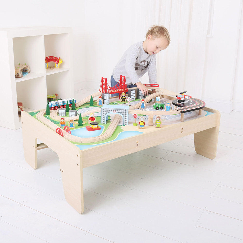 City and train table hot sale set