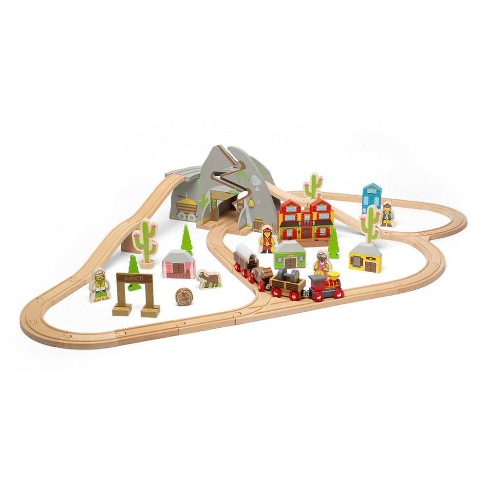 Wild West Wooden Train Set | Wooden Railway | Bigjigs Rail ...